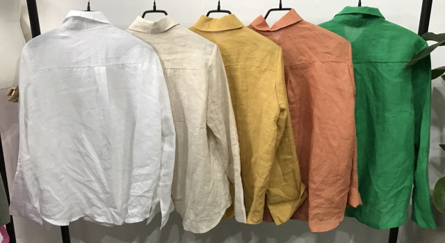 NEW FASHION LADY GIRL Blouse Pastel linen blouse