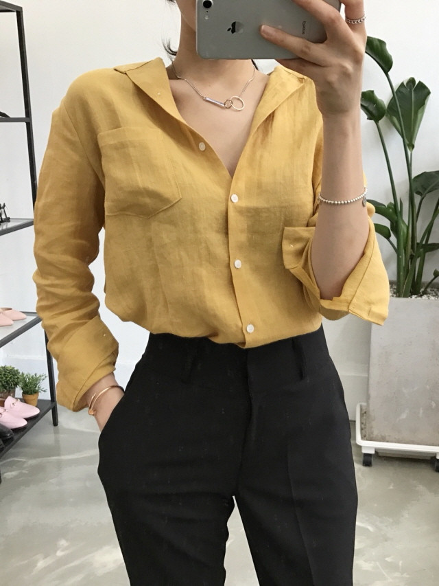 NEW FASHION LADY GIRL Blouse Pastel linen blouse