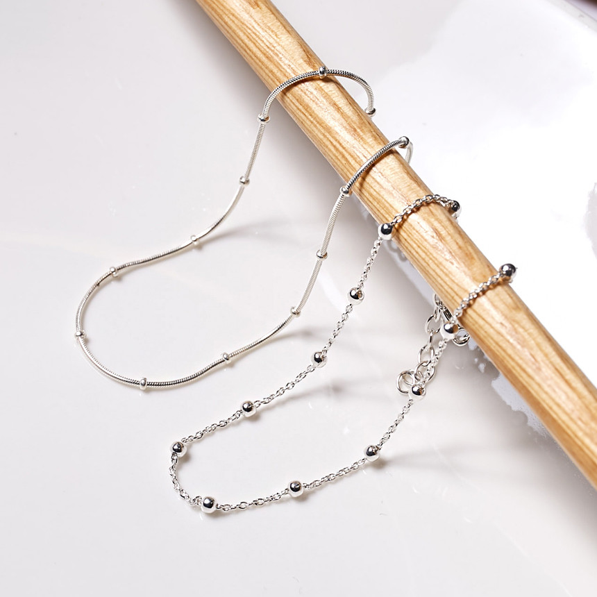 New is a silver bracelet of two kinds of women Sil