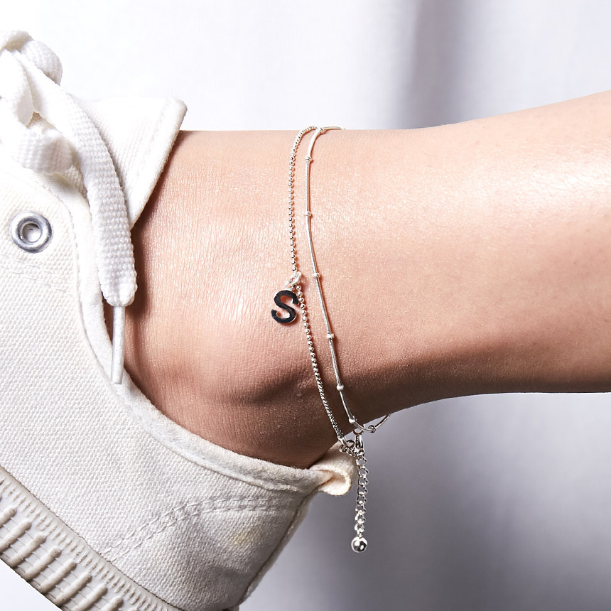 New is a silver bracelet of two kinds of women Sil