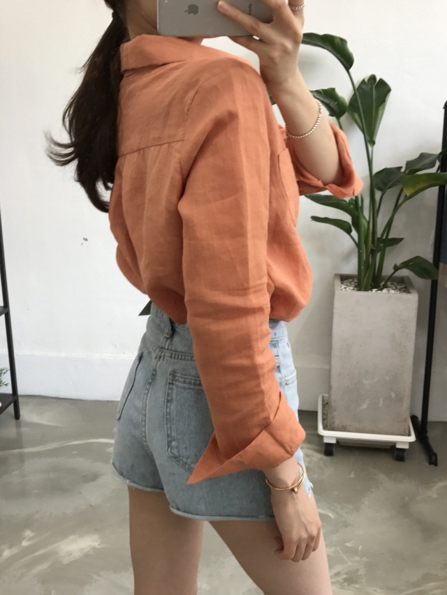 NEW FASHION LADY GIRL Blouse Pastel linen blouse