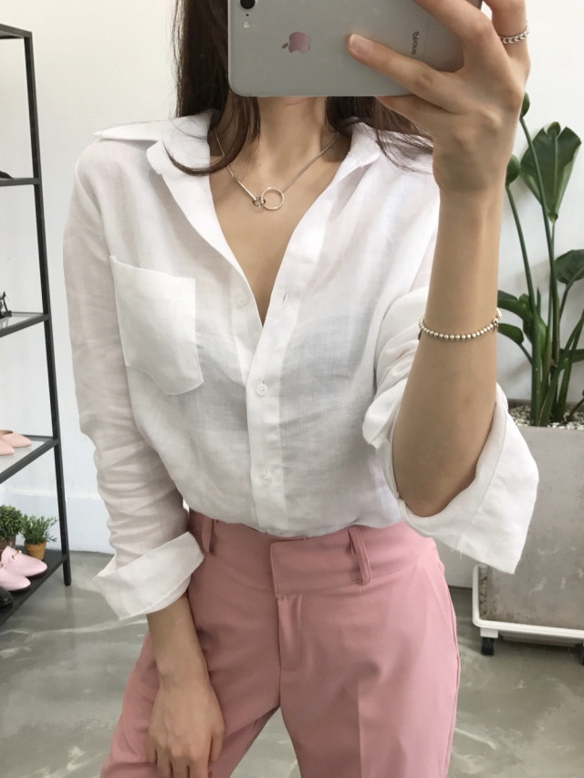 NEW FASHION LADY GIRL Blouse Pastel linen blouse