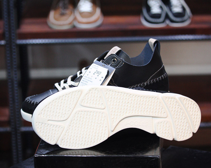 Men Height Shoes Knee-length sneakers matt black U