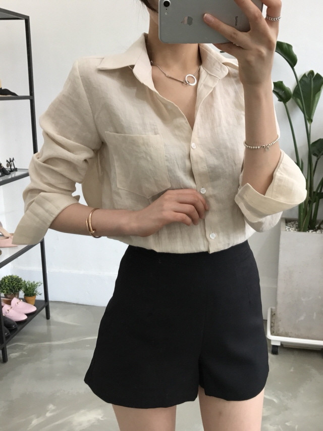 NEW FASHION LADY GIRL Blouse Pastel linen blouse