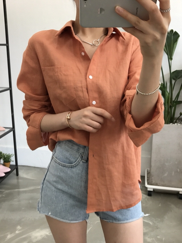 NEW FASHION LADY GIRL Blouse Pastel linen blouse