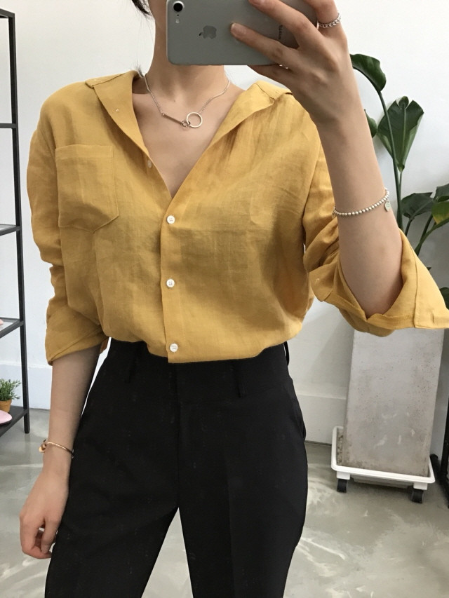 NEW FASHION LADY GIRL Blouse Pastel linen blouse