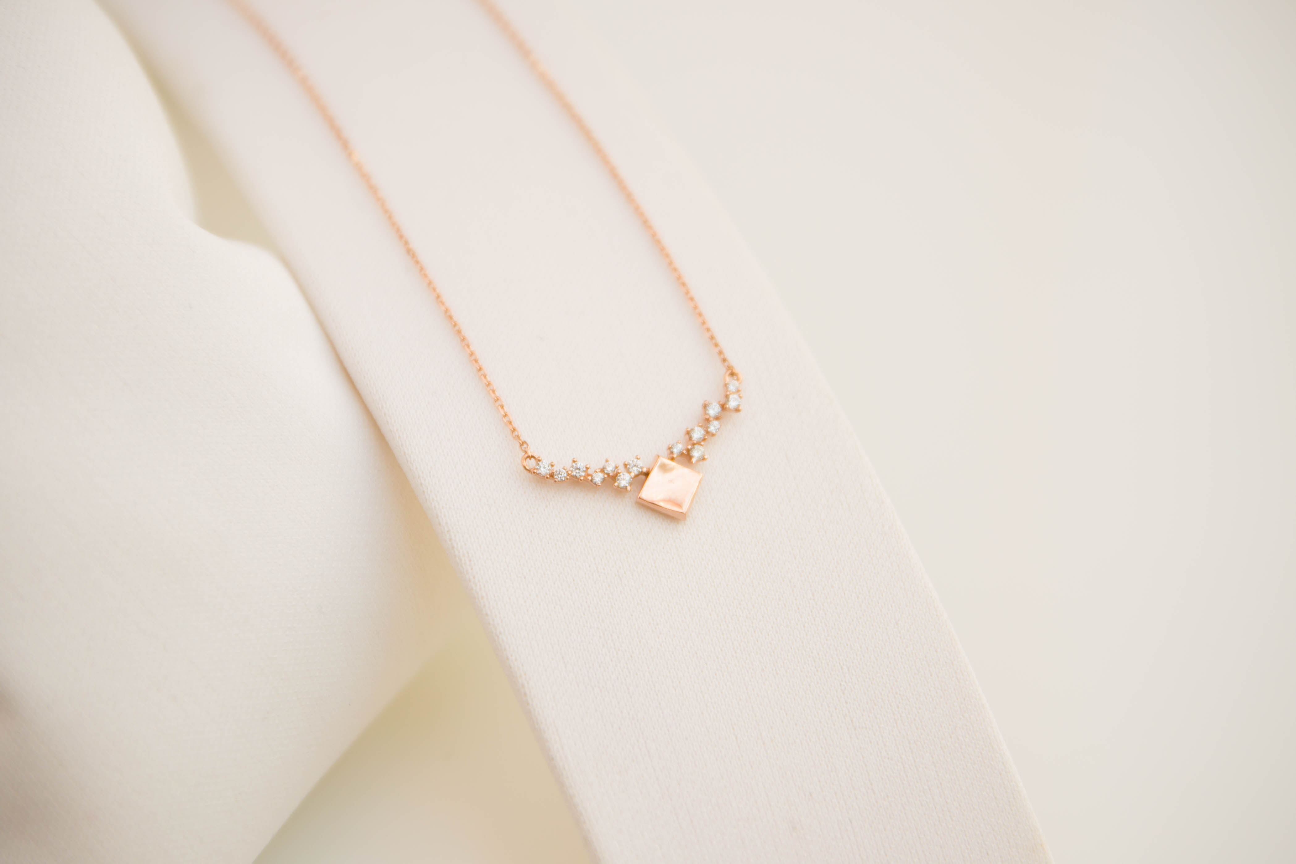 Charles Square Necklace 14K Women 14k Integrated C