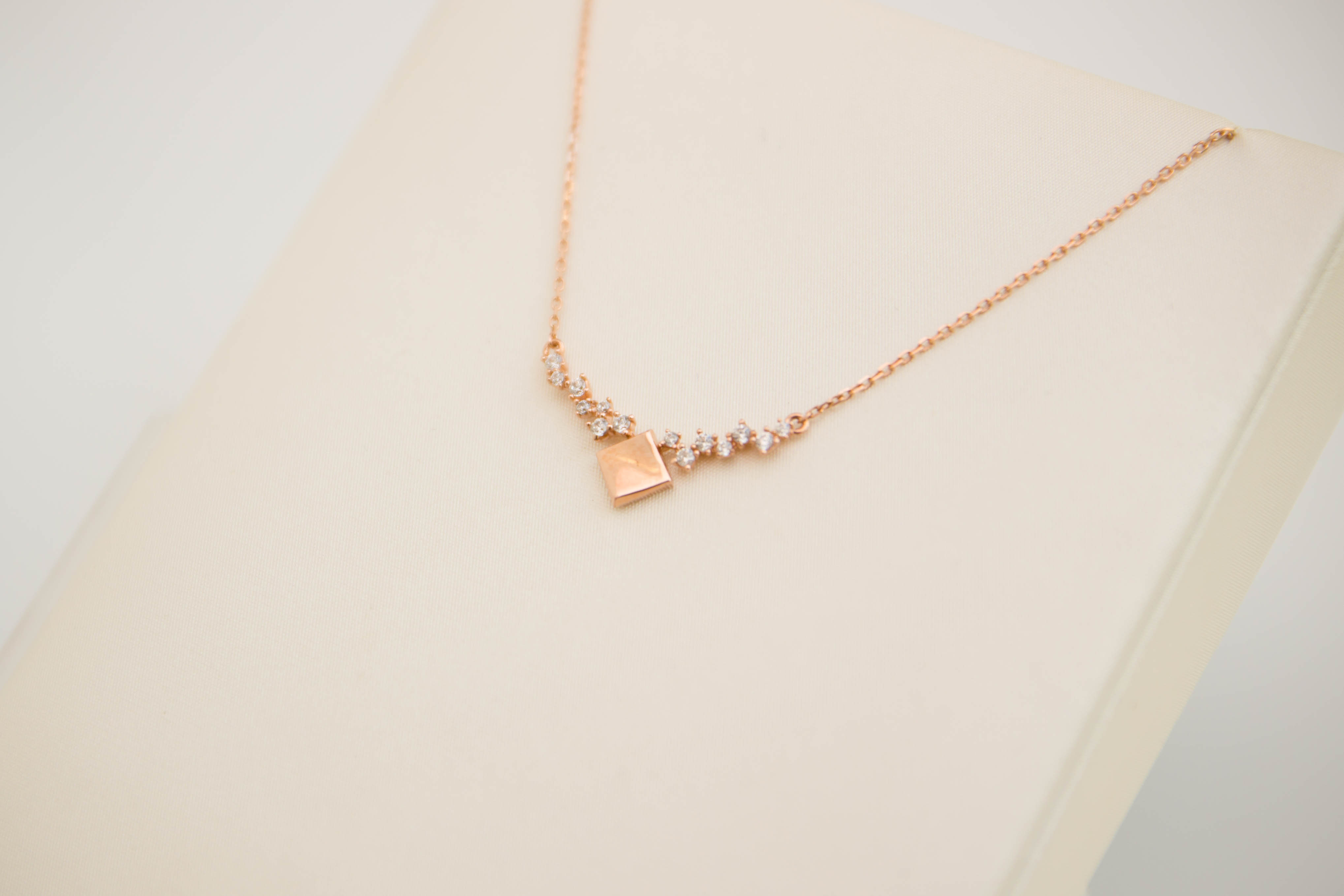 Charles Square Necklace 14K Women 14k Integrated C