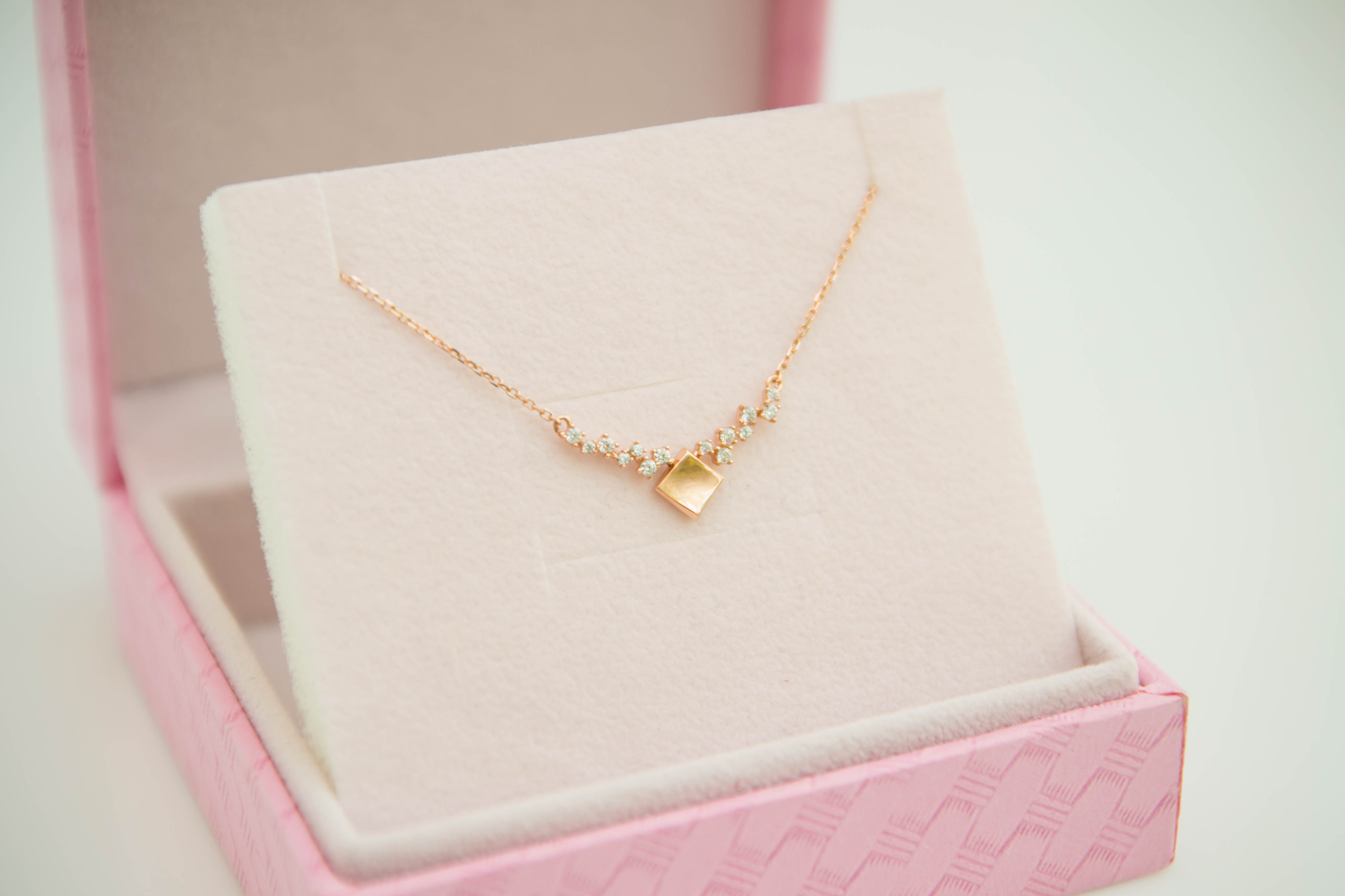 Charles Square Necklace 14K Women 14k Integrated C