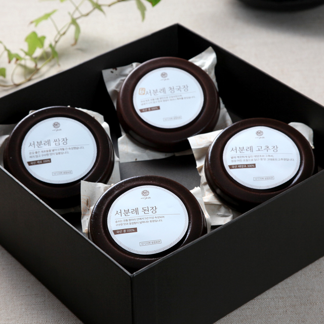 [서일농원] 서분례 명인의 '진' 선물세트 (된장 300g, 고추장 300g, 쌈장 300g, 청국장 300g) 이미지 6