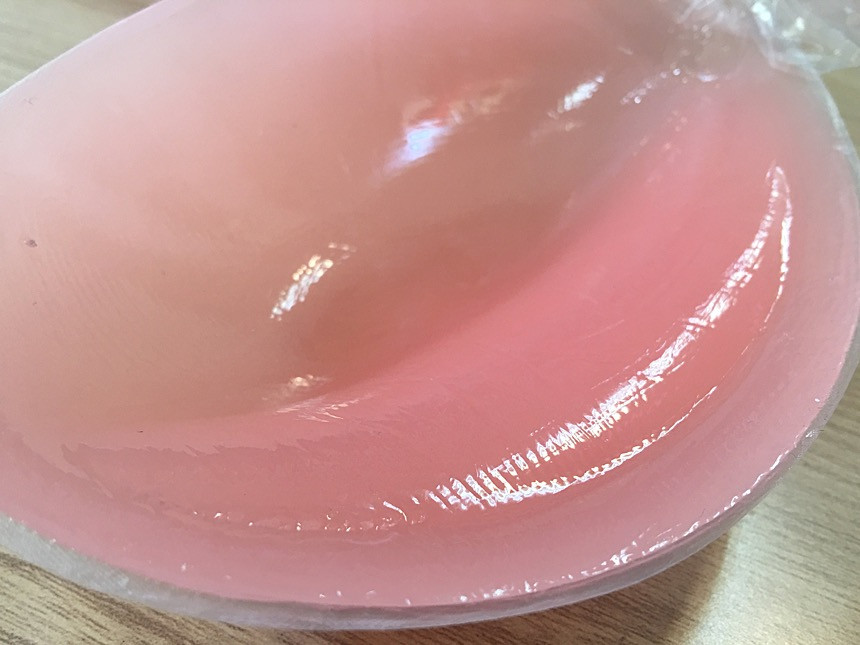 NEW NUBRA Silicone pad built-in volume up nude bra