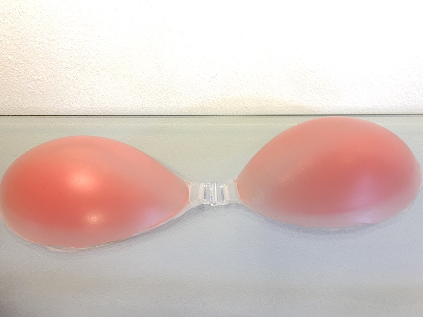 NEW NUBRA Silicone pad built-in volume up nude bra
