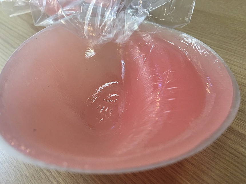 NEW NUBRA Silicone pad built-in volume up nude bra
