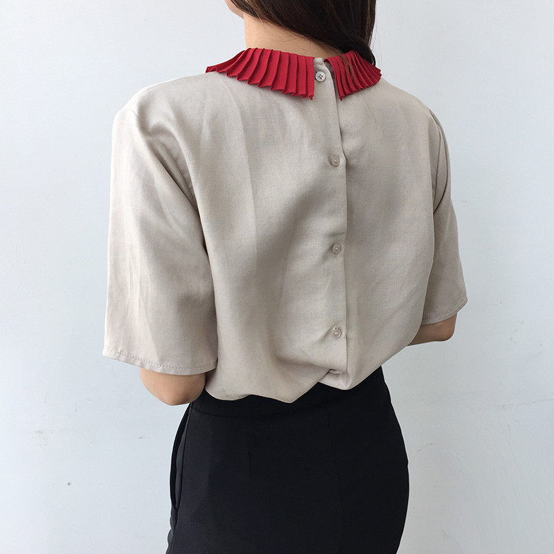 NEW FASHION LADY GIRL Blouse Color Point Blouse