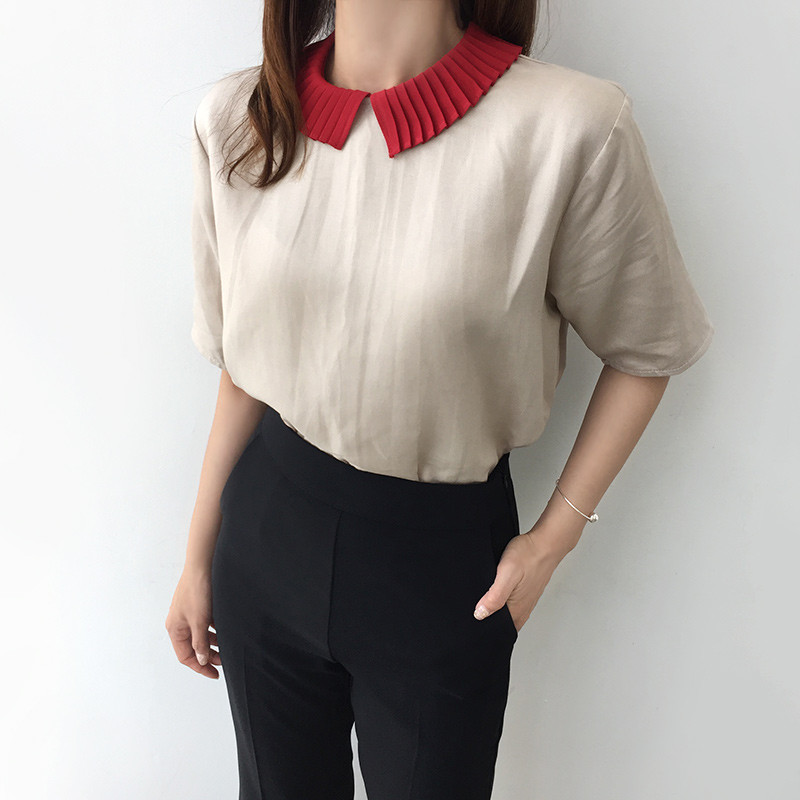 NEW FASHION LADY GIRL Blouse Color Point Blouse