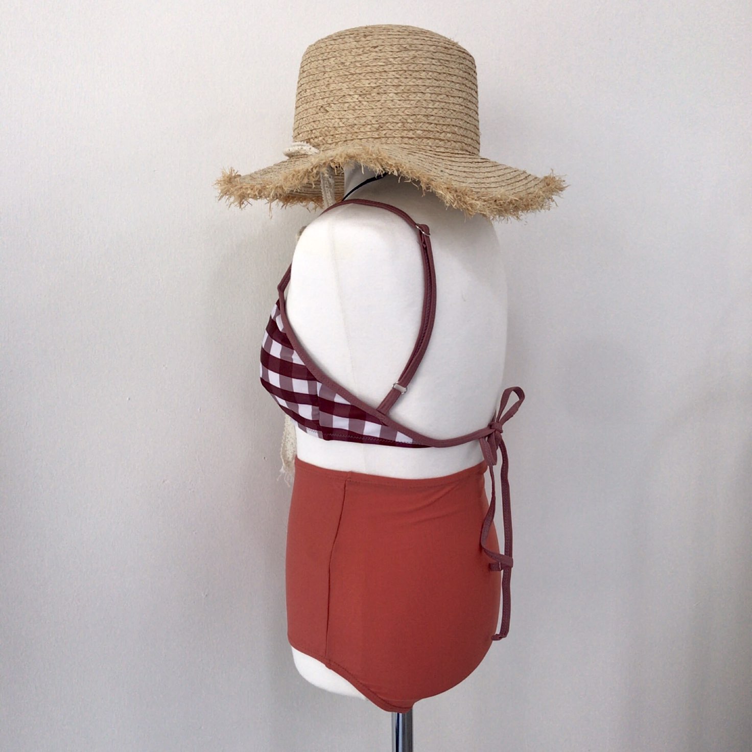 <b><p>day check High waist bikini 3ps Sexy swimwear</p></b><b><p>当日 チェック ハイウエスト ビキニ 3ps セクシーな水着 清純 女神 女性のスタイル</p></b><br /><br /><p align='center'>