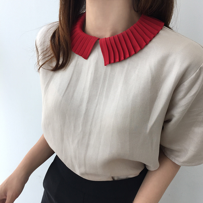 NEW FASHION LADY GIRL Blouse Color Point Blouse