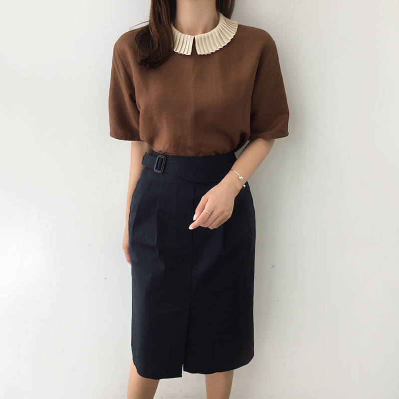 NEW FASHION LADY GIRL Blouse Color Point Blouse