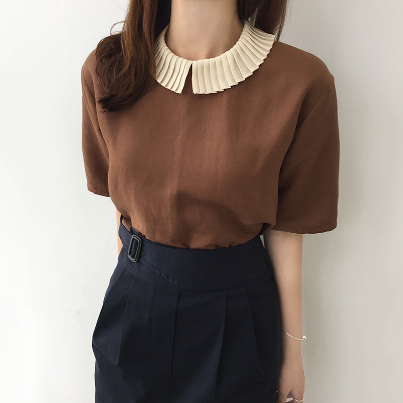 NEW FASHION LADY GIRL Blouse Color Point Blouse