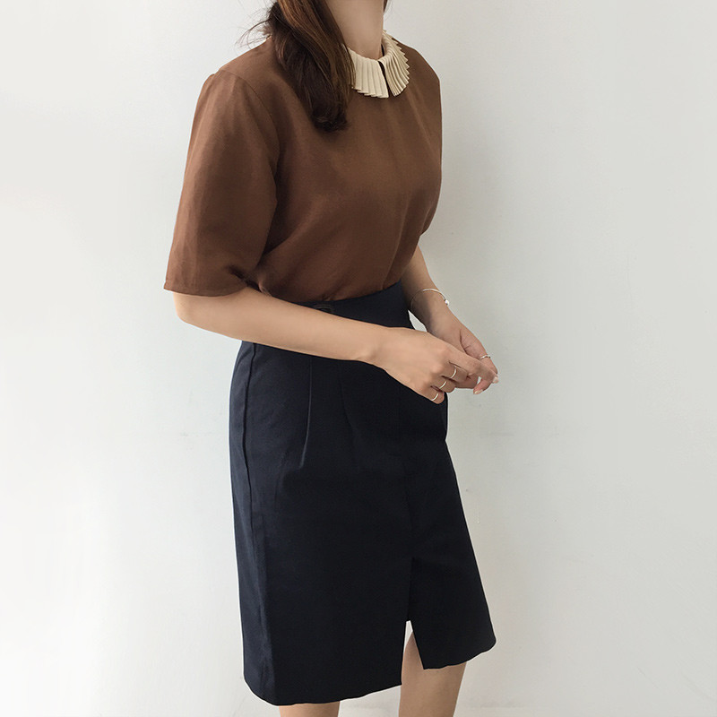 NEW FASHION LADY GIRL Blouse Color Point Blouse