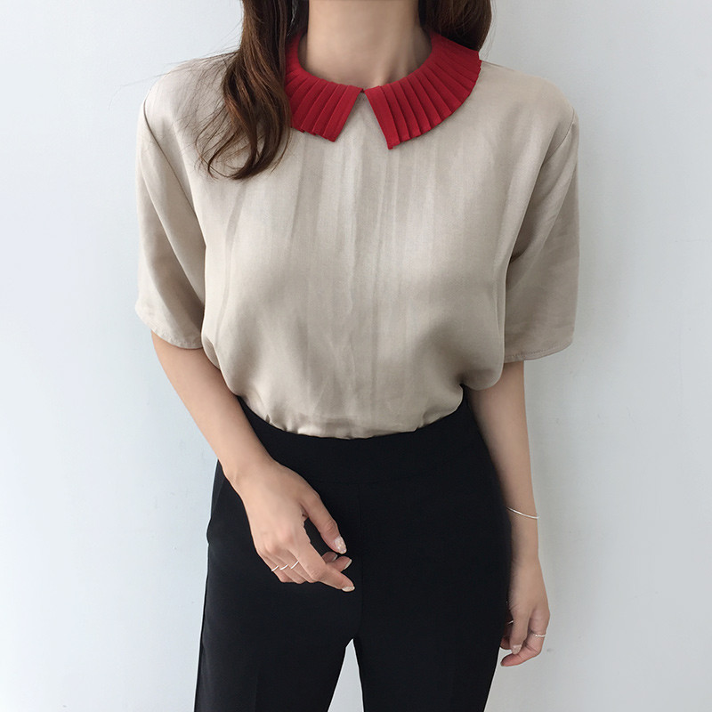NEW FASHION LADY GIRL Blouse Color Point Blouse