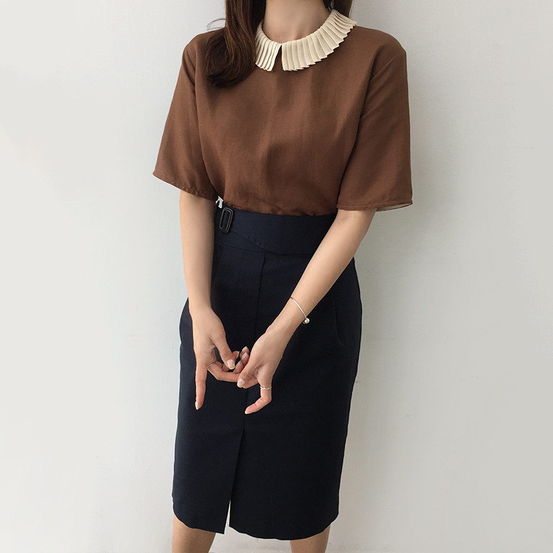 NEW FASHION LADY GIRL Blouse Color Point Blouse