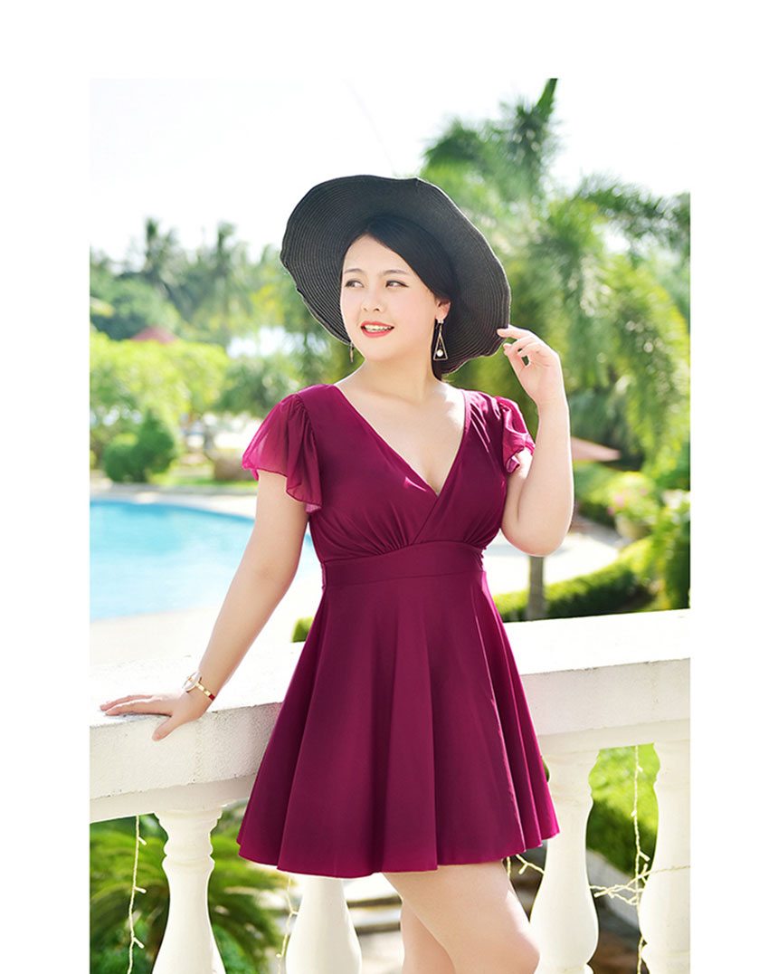 <b><p>Shirring race One pie swimsuit SW-004 3XL~6XL</p></b><b><p>シャーリング レース ワンピ水着 SW-004 3XL〜6XL ビッグサイズ 女性</p></b><br /><br /><p align='center'>