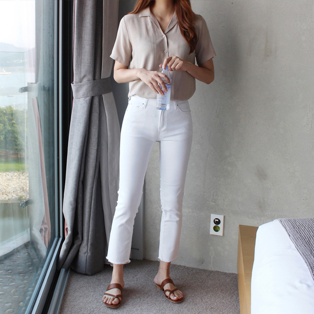 루즈핏 카라 린넨셔츠 여름 반팔 블라우스 린넨셔츠 추천 여름 셔츠 스타일 반팔 블라우스 코디