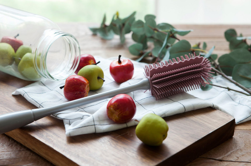 Scrubber Dish Washing Pastel Silicone Cleaning Bru