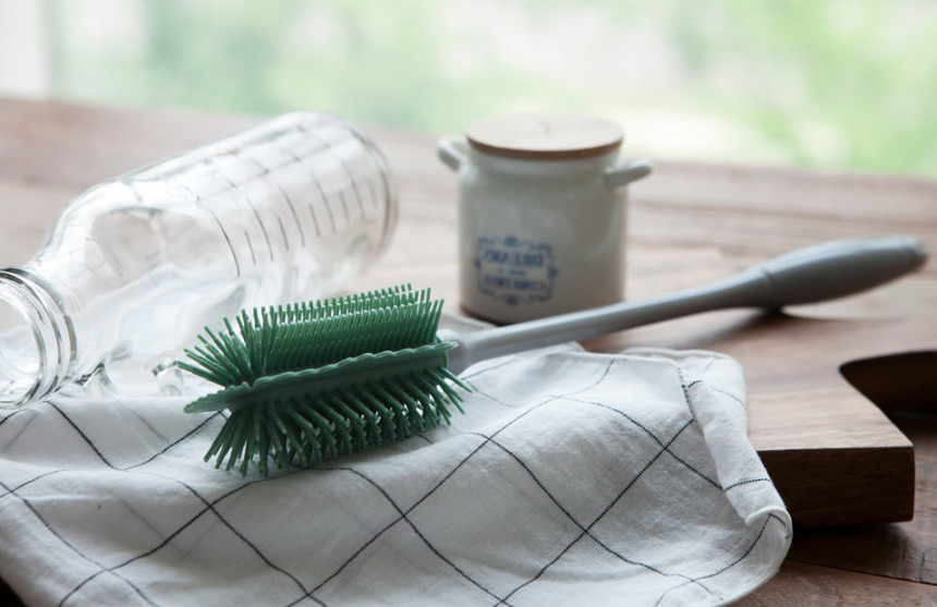 Scrubber Dish Washing Pastel Silicone Cleaning Bru