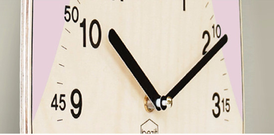 Pink owl pink silence wall clock design easy to re