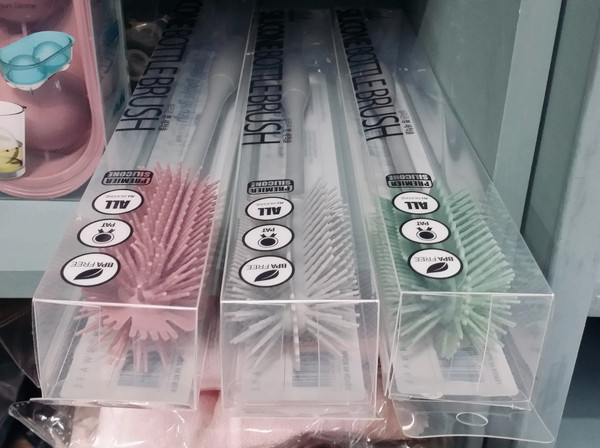 Scrubber Dish Washing Pastel Silicone Cleaning Bru