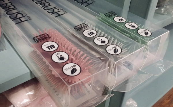 Scrubber Dish Washing Pastel Silicone Cleaning Bru