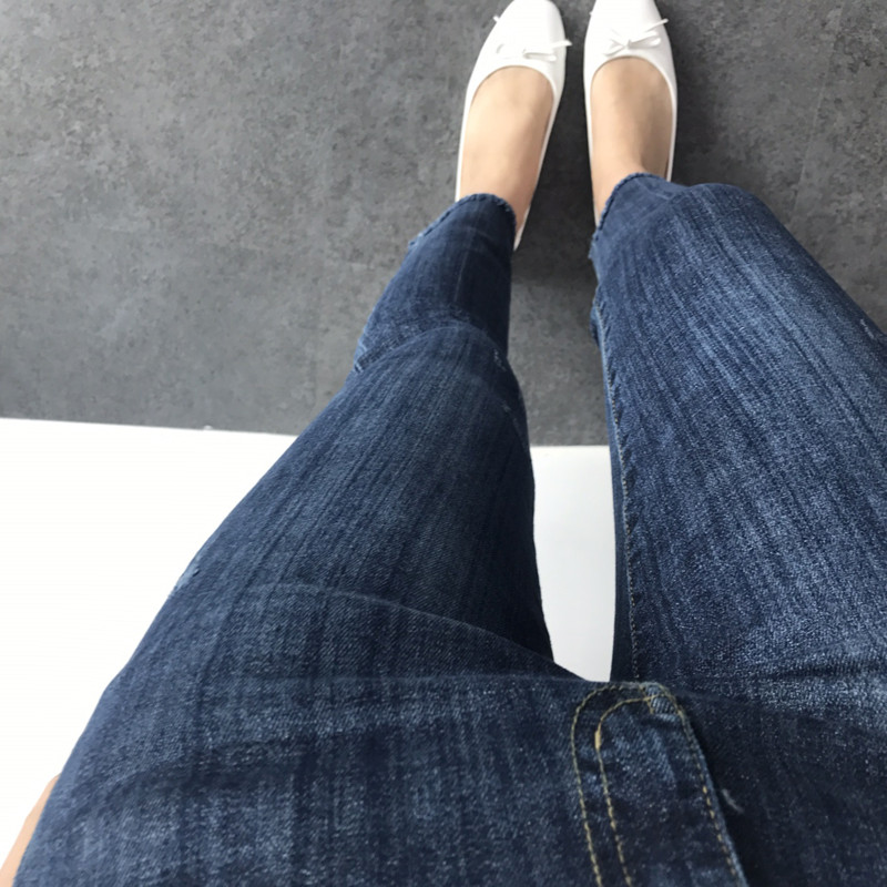 Korea Jeans Pants F Brush Spandex Denim DT17070401