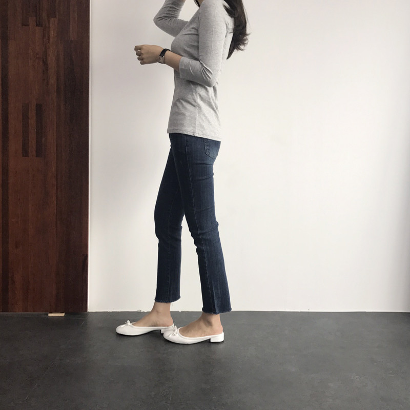 Korea Jeans Pants F Brush Spandex Denim DT17070401