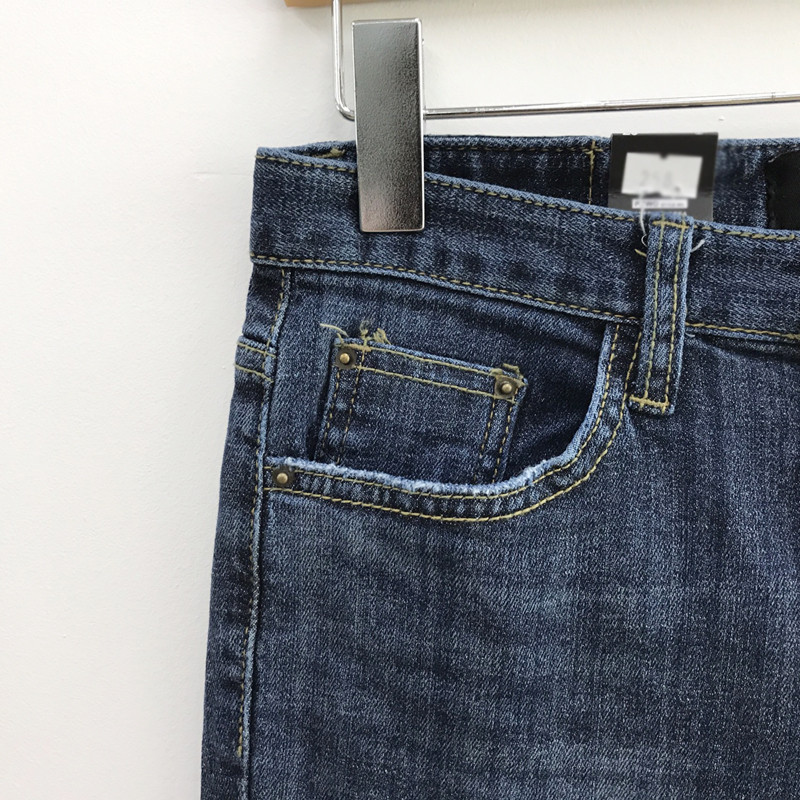 Korea Jeans Pants F Brush Spandex Denim DT17070401