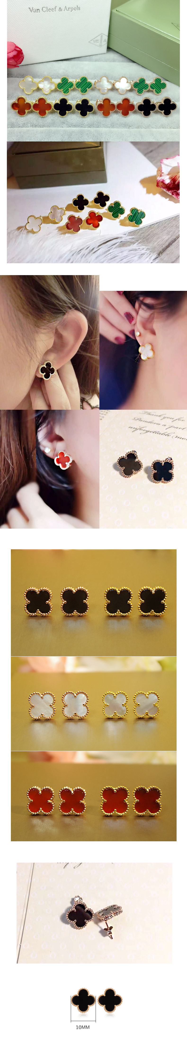 <b><p>Uncle st Clover earrings Lf Woman Rose Gold</p></b><b><p>バンクル セント クローバーイヤリング リーフピアス 女性 ズゴールド 名品 ボンジュアメリ</p></b><br /><br /><p align='center'>