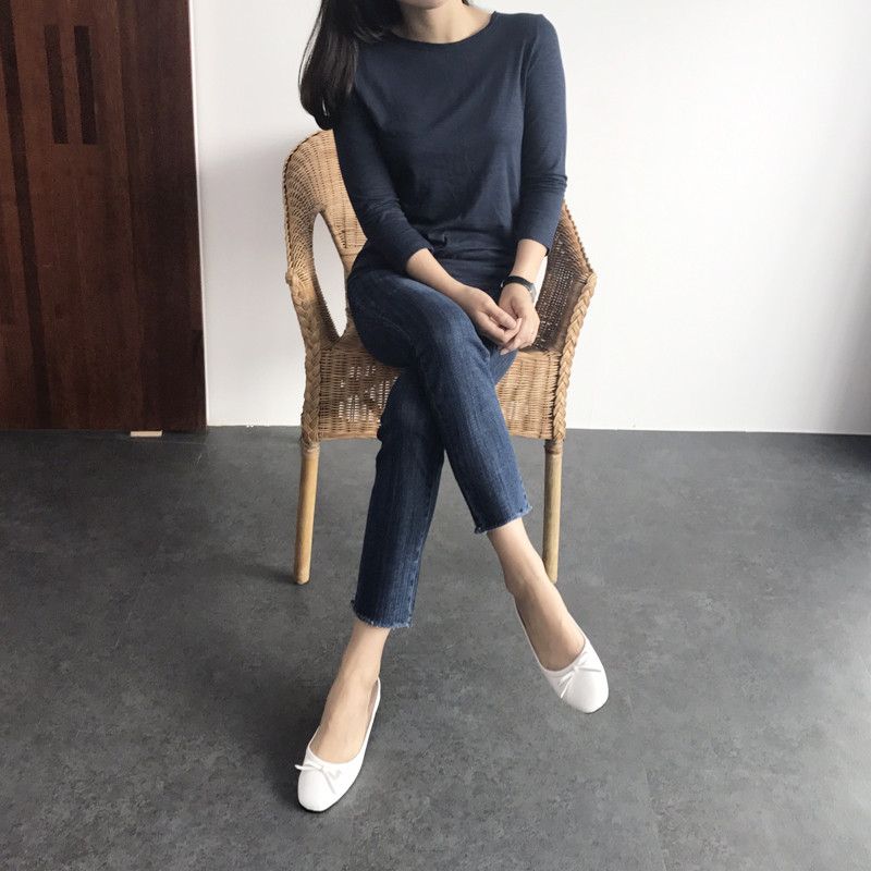 Korea Jeans Pants F Brush Spandex Denim DT17070401