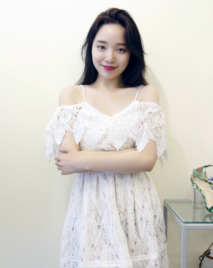 NEW FASHION LADY GIRL DRESS White lace summer dres