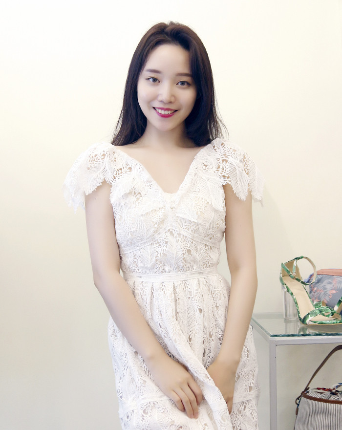 NEW FASHION LADY GIRL DRESS White lace summer dres