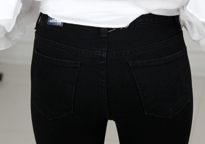 Women Jeans Pants Skirts Black Boots Cut Women Jea