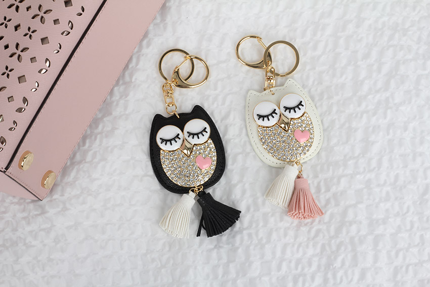 Owl Tassle Car Keyring Girlfriend Gift Lucky Holde