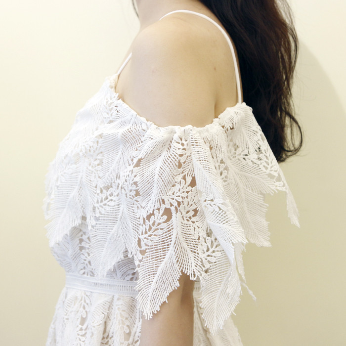 NEW FASHION LADY GIRL DRESS White lace summer dres