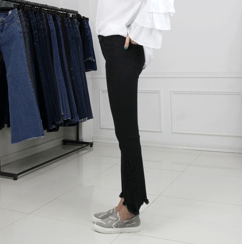 Women Jeans Pants Skirts Black Boots Cut Women Jea