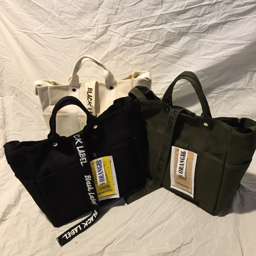 New Women's Bags Black Label Canvas Tote 3color