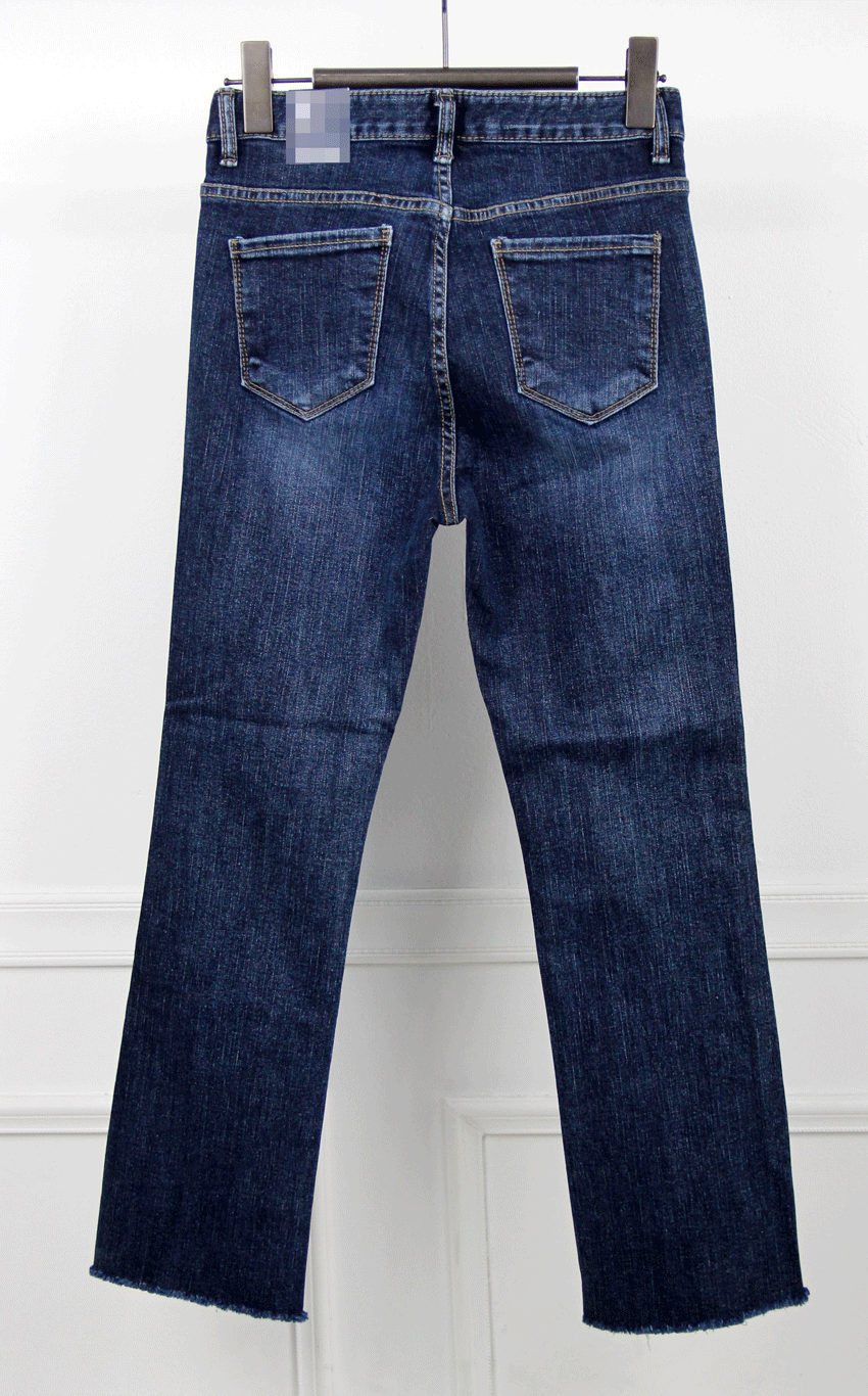 Women Jeans Pants 9 Piece Half Slim Boots Cut Jean