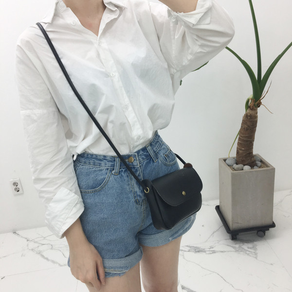 New Women Casual Travel Mini Cross Back Leather Ba