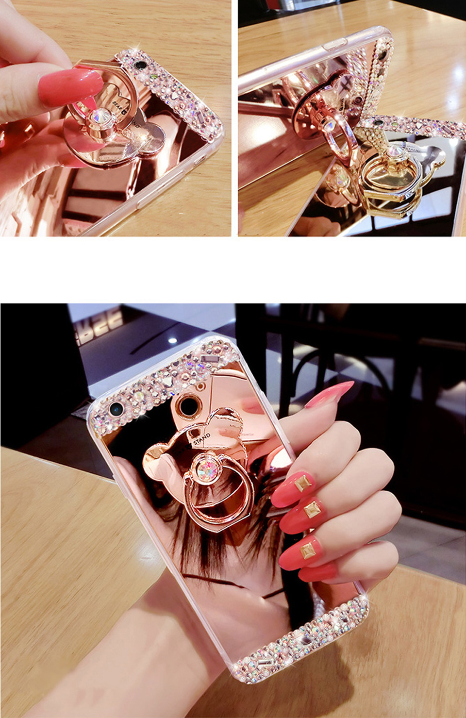 <b><p>Galaxy Note Cubic Smart Ring Mirror Case</p></b><b><p>ギャラクシーノート8キュービックスマートリングミラーケースs8、iPhone 8特異</p></b><br /><br /><p align='center'>