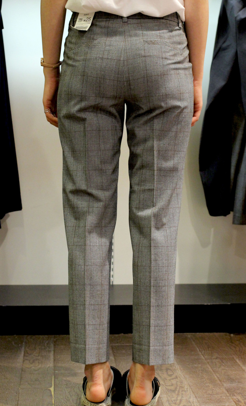 New Men's Pants Giordano Women Slim Slacks Back