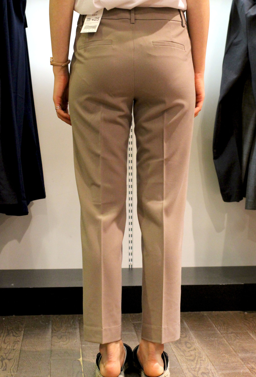 New Men's Pants Giordano Women Slim Slacks Back